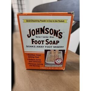 Vintage Johnson's Foot Soap 4 Pack